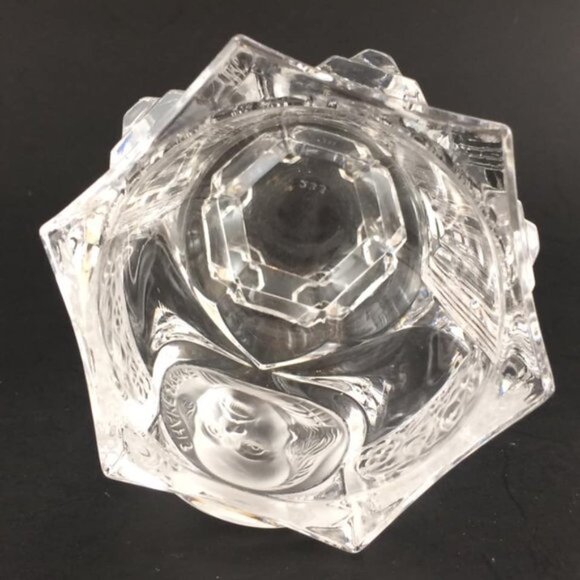 Shakespeare Crystal Frosted Glass Goblet by Berlin Design Cameo Numbered - Picture 13 of 16